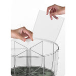 Dozator Etajat de Cereale Flippy, Rotativ 360, 6 Compartimente, Capacitate 10L, Cofraj Special pentru Oua, Vas pentru