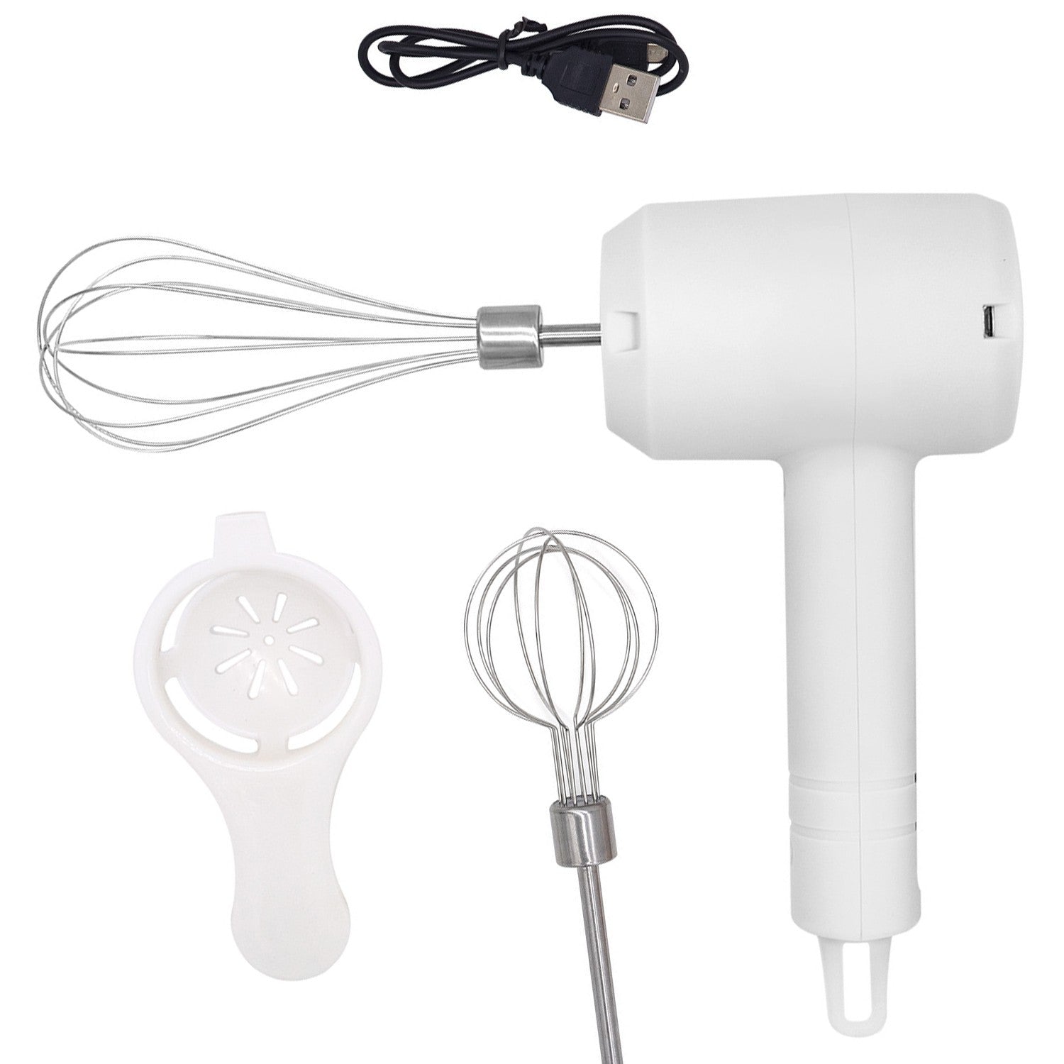 Mixer Electric fara Fir, Flippy, pentru Uz Casnic, pentru Oua Smantana Frisca, Maner Plastic, Usor de Utilizat si
