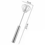 Mixer Manual, Flippy, pentru Oua Smantana Frisca Aluat, Maner Otel Inoxidabil, Usor de Utilizat si Depozitat, 27 x 7