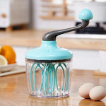 Mixer Manual, Flippy, pentru Oua Smantana Frisca Aluat, Maner Plastic, Usor de Utilizat si Depozitat, Bol Transparent,