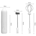 Mixer Spuma Lapte, Flippy, Electric cu Incarcare USB, Bauturi Calde/Reci, Maner Izolat Termic, Otel Inoxidabil, pentru