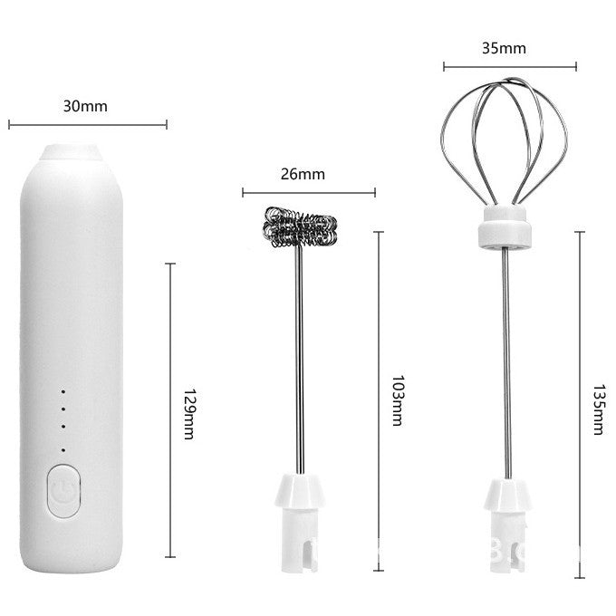 Mixer Spuma Lapte, Flippy, Electric cu Incarcare USB, Bauturi Calde/Reci, Maner Izolat Termic, Otel Inoxidabil, pentru