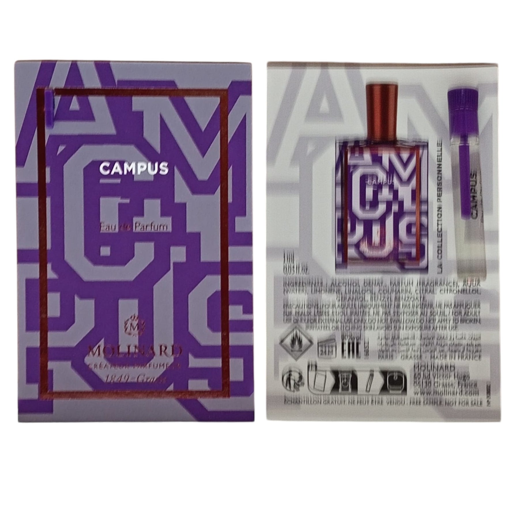 Molinard, Collection Personnelle - Campus, Apă de parfum, Pentru femei, 1 ml Flacon - Olmarkt
