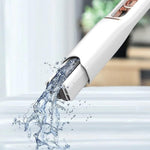 Mop de mana Flippy, mini-portabil, cu sistem de stoarcere, dispozitiv de curatat manual, cu burete absorbant, material