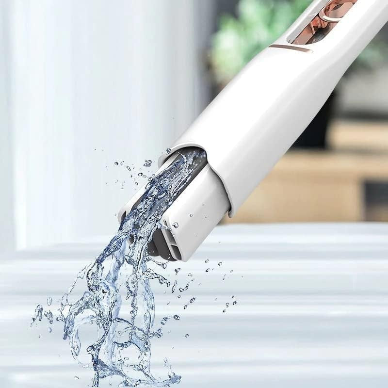 Mop de mana Flippy, mini-portabil, cu sistem de stoarcere, dispozitiv de curatat manual, cu burete absorbant, material