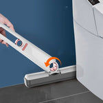 Mop de Mana Flippy, Mini-Portabil, cu Sistem de Stoarcere, Dispozitiv de Curatat Manual, cu Burete Absorbant, din PVA,