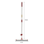 Mop Plat cu Laveta din Microfibra, Flippy, Pentru Uz Casnic, cu 2 Lavete Incluse, Sistem de Stoarcere, Tija Telescopica