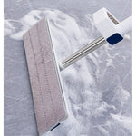 Mop Plat, Flippy, cu Galeata Pliabila, 2 Rezerve din Microfibra, 127 cm Tija Telescopica, Utilizare Umeda/Uscata,