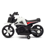 Motocicleta Electrica cu 2 Roti Mari si 2 Roti Ajutatoare, Flippy, Acumulator Incarcare, Anti-Rasturnare, Lumini,