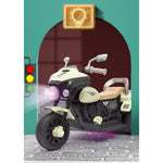 Motocicleta Electrica Flippy, cu Acumulator, cu Sistem Anti-Rasturnare, Sistem de Lumini si Muzica, Cutie de