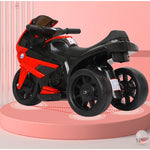 Motocicleta Electrica Flippy, cu Acumulator, cu Sistem Anti-Rasturnare, Sistem de Lumini si Sunet, 1-4 Ani, 42 x 68 x