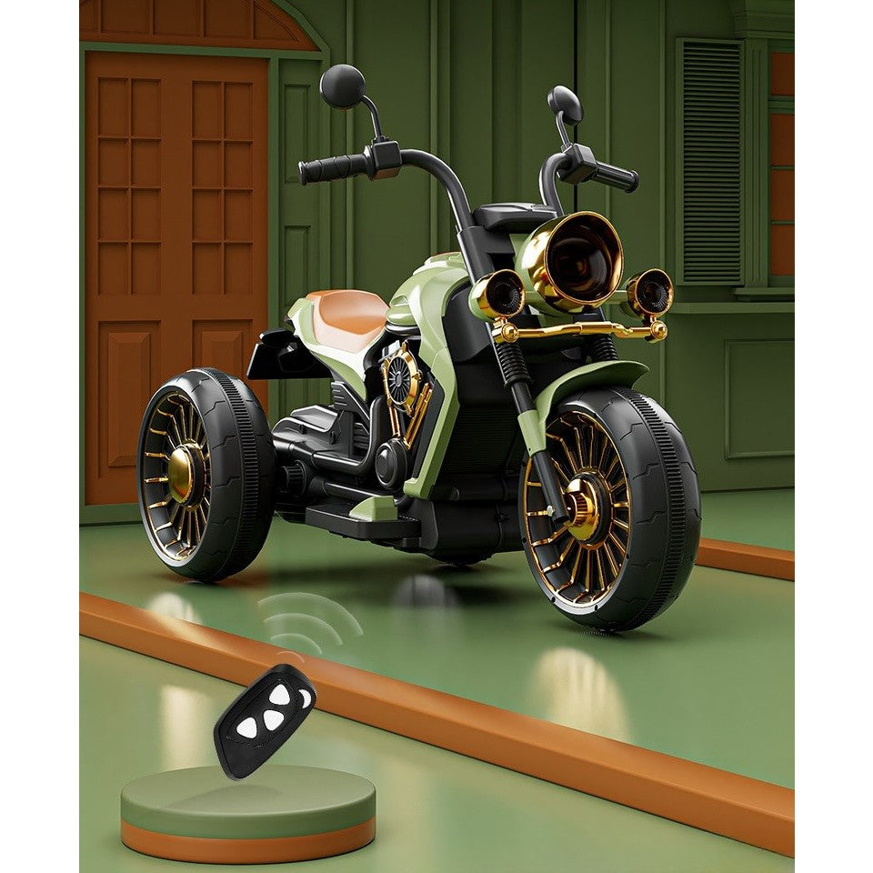 Motocicleta Electrica Flippy, cu Acumulator, Bluetooth, Sistem Anti-Rasturnare, Sistem de Lumini si Sunet, 1-8 Ani, 93