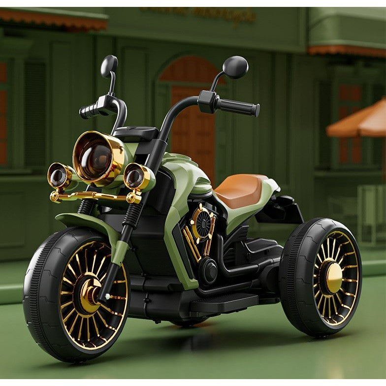 Motocicleta Electrica Flippy, cu Acumulator, Bluetooth, Sistem Anti-Rasturnare, Sistem de Lumini si Sunet, 1-8 Ani, 93