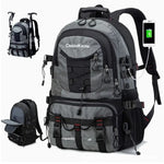 Rucsac Multifunctional de Alpinism, Flippy, Capacitate 36-55 L, de Calatorie, Impermeabil, Slot USB Incarcare Telefon,