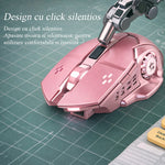 Mouse Wireless, Flippy, 6 Butoane, DPI Ajustabil 1200-3600, Iluminare RGB Tip Breathing, Reincarcabil, 138x80x38 mm,