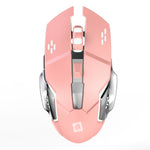 Mouse Wireless, Flippy, 6 Butoane, DPI Ajustabil 1200-3600, Iluminare RGB Tip Breathing, Reincarcabil, 138x80x38 mm,