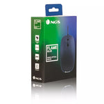 Mouse USB 1000dpi albastru FLAME BLUE Ngs