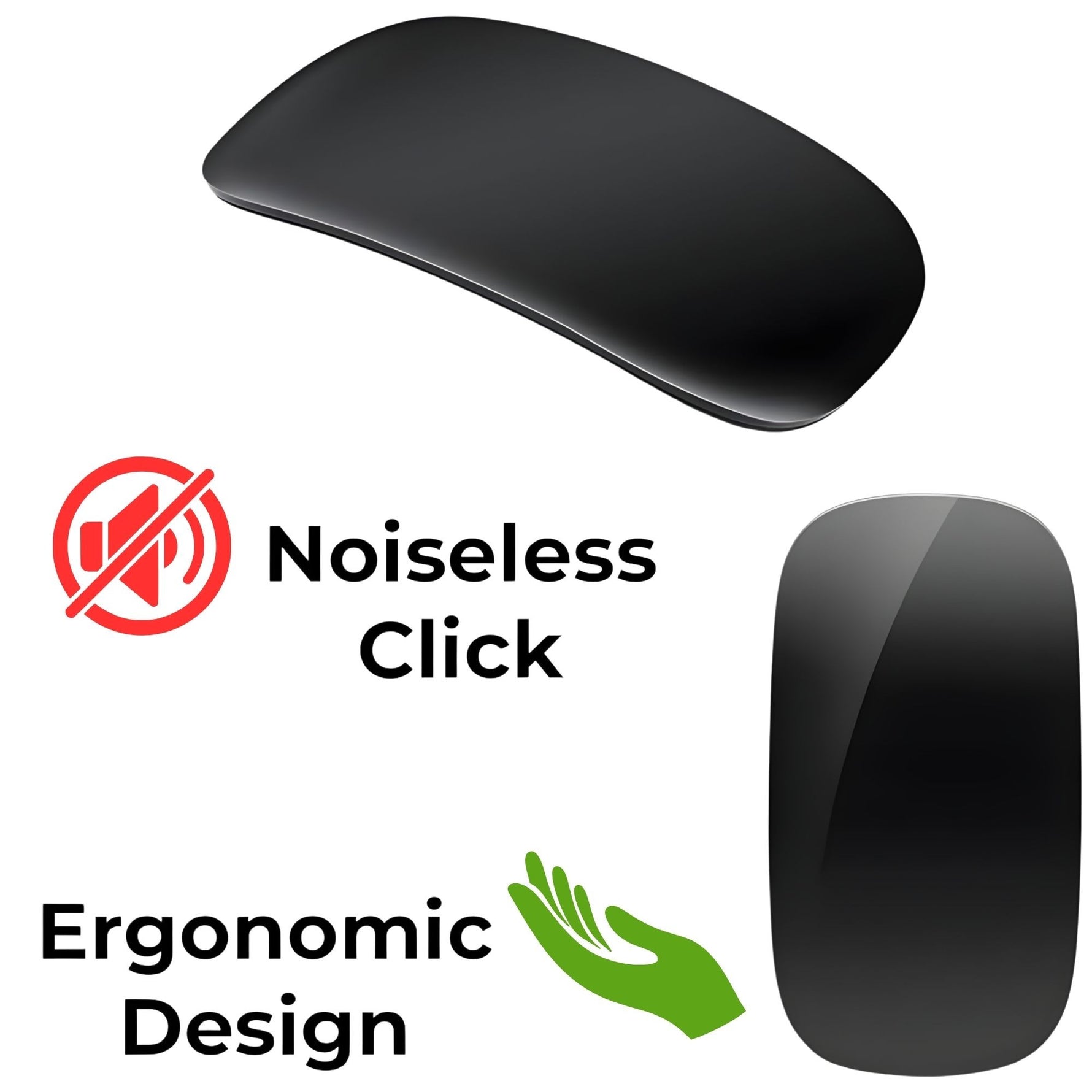 Mouse Wireless cu Gesturi, FLIPPY, Bluetooth + 2.4GHz, Reincarcabil USB, Ultra Subtire, 1600 DPI, Silentios, Design