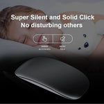 Mouse Wireless cu Gesturi, FLIPPY, Bluetooth + 2.4GHz, Reincarcabil USB, Ultra Subtire, 1600 DPI, Silentios, Design