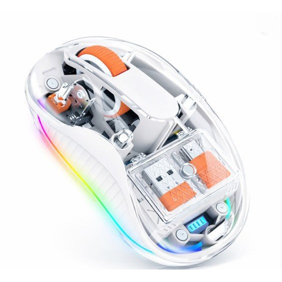 Mouse Wireless, Flippy, Dual Bluetooth, 2.4 GHz, Multi Device, USB-C, 4 Niveluri DPI 800-2400, Reincarcabil, Iluminare