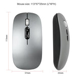 Mouse Wireless Reincarcabil, Flippy, Compatibil Windows/macOS, Bluetooth 5.1 + 2.4GHz, Silentios, DPI 800/1200/1600,