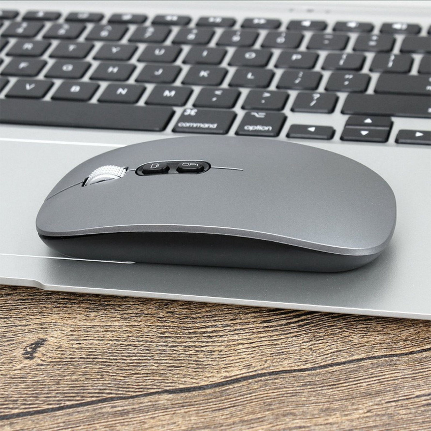 Mouse Wireless Reincarcabil, Flippy, Compatibil Windows/macOS, Bluetooth 5.1 + 2.4GHz, Silentios, DPI 800/1200/1600,