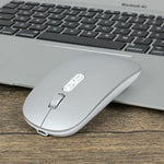 Mouse Wireless Reincarcabil, Flippy, Compatibil Windows/macOS, Bluetooth 5.1 + 2.4GHz, Silentios, DPI 800/1200/1600,