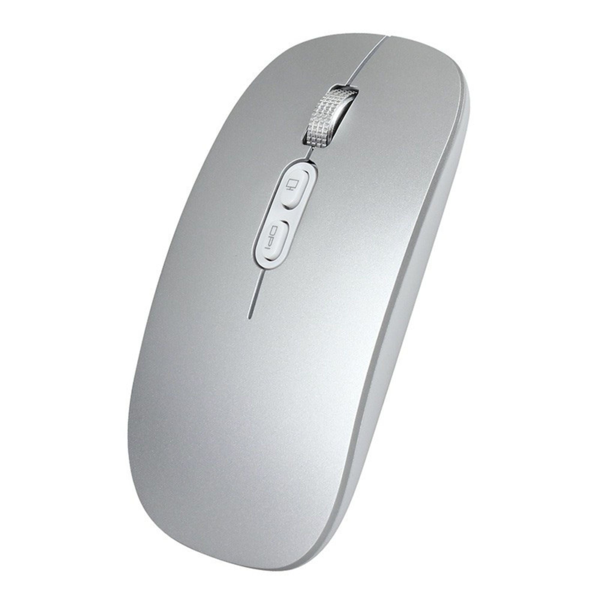 Mouse Wireless Reincarcabil, Flippy, Compatibil Windows/macOS, Bluetooth 5.1 + 2.4GHz, Silentios, DPI 800/1200/1600,