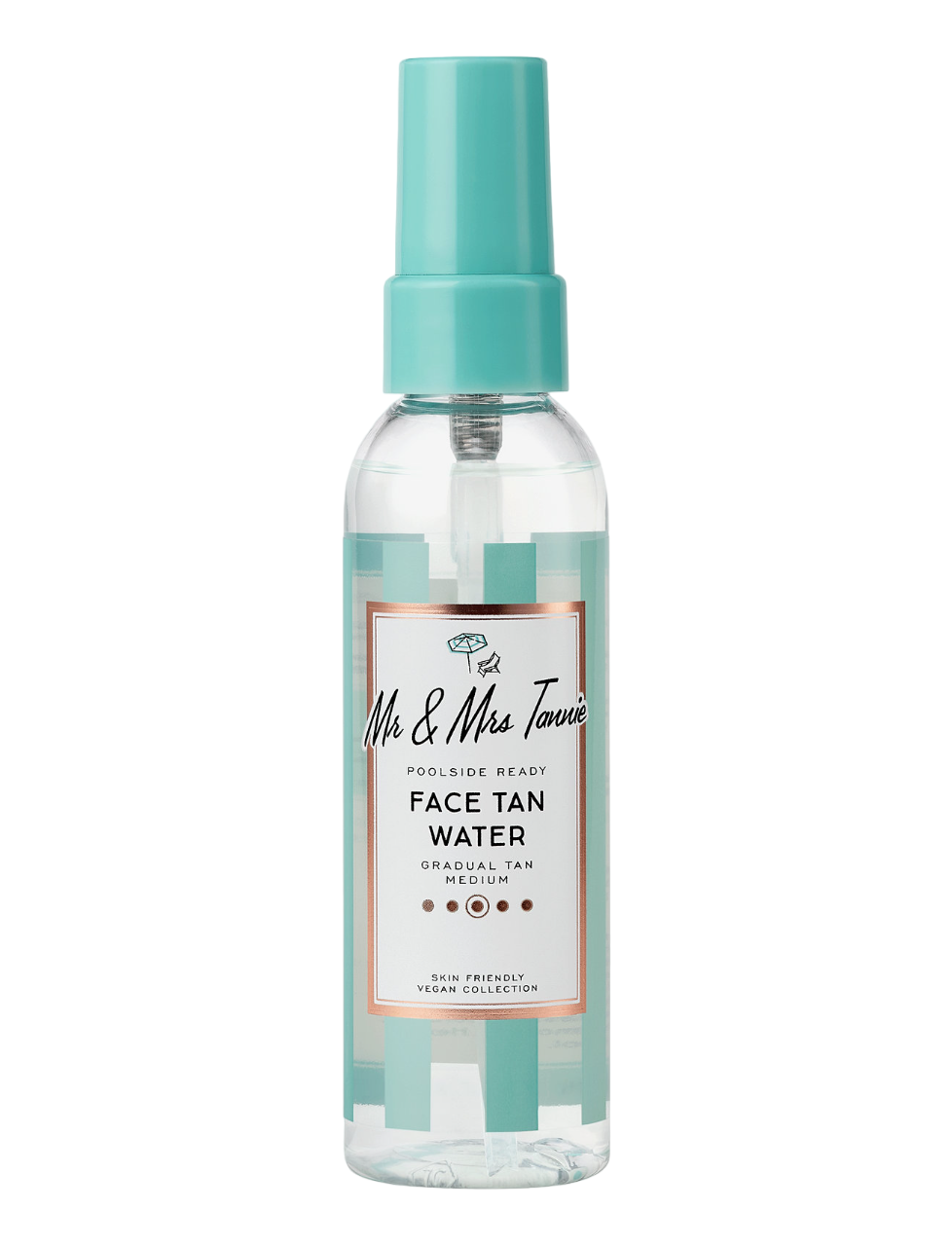 Mr & Mrs Tannie, Face Tan Water, Ulei de jojoba, Hidratant, Spray auto-bronzant, Pentru față, 75 ml