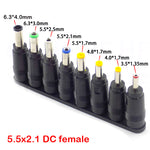 Mufa adaptoare alimentare DC 2.1x5.5 mm mama la 5.5x2.1 mm tata