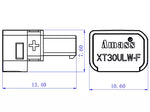 Mufa alimentare DC XT30 mama 2 pini pe cablu cu lipire 15A 500V AMASS XT30ULW-F