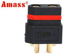 Mufa alimentare DC XT60 mama 2 pini pe cablu cu lipire 40A 500V AMASS XT60W-F