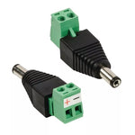 Mufa alimentare tata DC 2.1x5.5mm bloc terminal cu surub pt CCTV