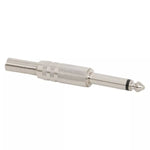 Mufa JACK 6.3 mm mono tata cu protectie cablu