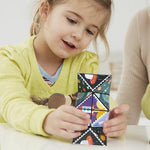 Jucarie Interactiva, Flippy, 3D Cub Rubik, Diferite Forme, Anti-stress, Tema Spatiu Cosmic, Multicolor