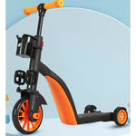 Bicicleta 8 in 1, Flippy, Transformabila, Multifunctionala, Reglare Inaltime, cu Maner de Impingere Detasabil,