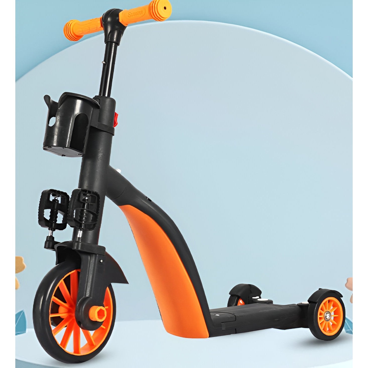 Bicicleta 8 in 1, Flippy, Transformabila, Multifunctionala, Reglare Inaltime, cu Maner de Impingere Detasabil,