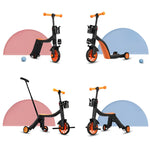 Bicicleta 8 in 1, Flippy, Transformabila, Multifunctionala, Reglare Inaltime, cu Maner de Impingere Detasabil,