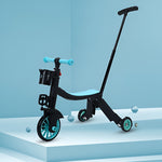 Bicicleta 8 in 1, Flippy, Transformabila, Multifunctionala, Reglare Inaltime, cu Maner de Impingere Detasabil,