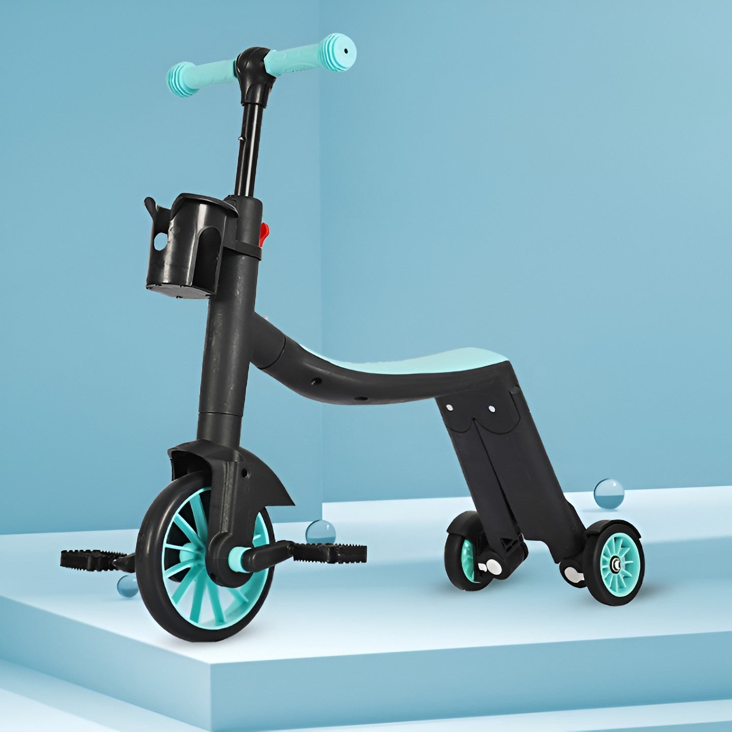 Bicicleta 8 in 1, Flippy, Transformabila, Multifunctionala, Reglare Inaltime, cu Maner de Impingere Detasabil,
