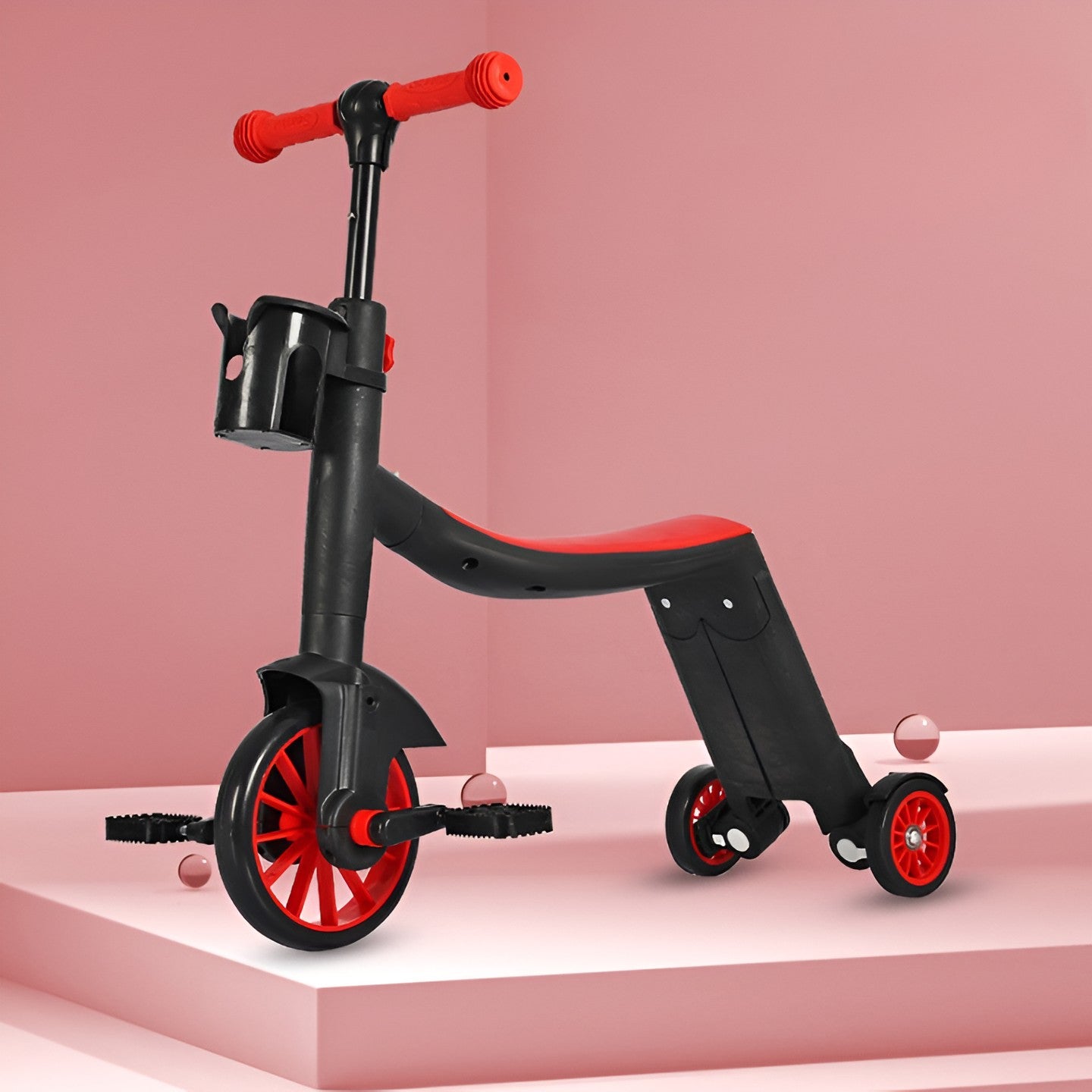 Bicicleta 8 in 1, Flippy, Transformabila, Multifunctionala, Reglare Inaltime, cu Maner de Impingere Detasabil,