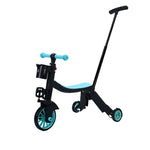 Bicicleta 8 in 1, Flippy, Transformabila, Multifunctionala, Reglare Inaltime, cu Maner de Impingere Detasabil,