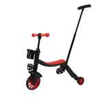 Bicicleta 8 in 1, Flippy, Transformabila, Multifunctionala, Reglare Inaltime, cu Maner de Impingere Detasabil,