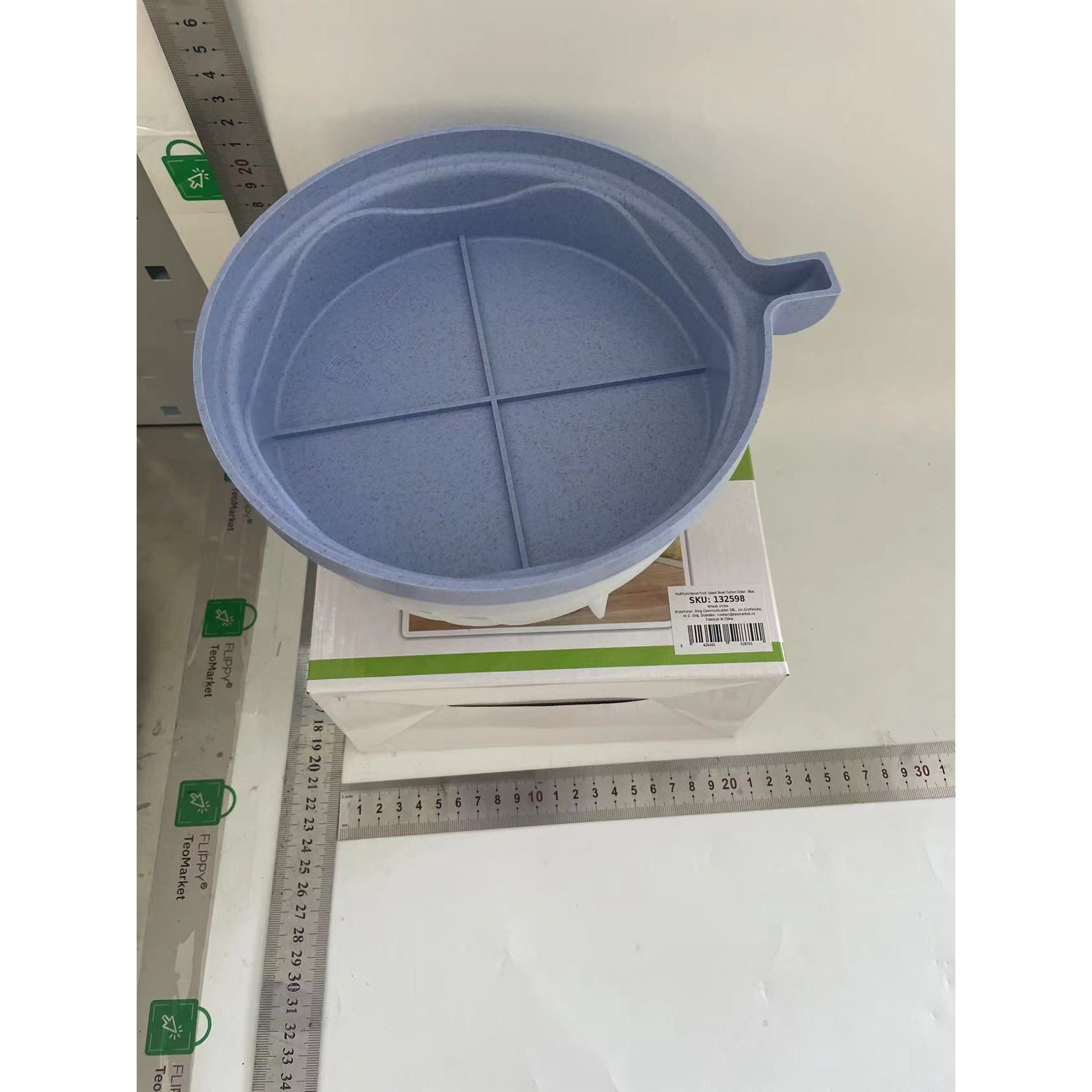 Bol Feliator pentru Salata, Flippy, Castron Multifunctional pentru Legume si Fructe, pentru Spalat si Taiat Legumele,