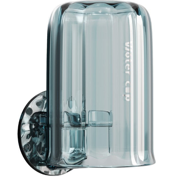 Suport Multifunctional 2 in 1, Pahar si Suport pentru Periuta de Dinti, Flippy, Plastic, Dimensiune: 10.4 x 7.3 x 7.3