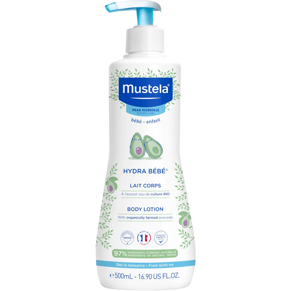 Mustela, Hydra Bebe, Avocado, Hidratează, Loțiune de corp, Corp, 500 ml