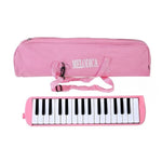 Muzicuta Melodica 32 Clape, Flippy, din ABS, pentru Incepatori, 45 x 13 x 7 cm, Include Husa si Suflator, Roz