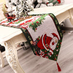 Napron Decorativ pentru Masa, Flippy, Model Mos Craciun, Tematica Craciun, 35 x 180 cm, Rosu/Verde
