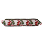 Napron Decorativ pentru Masa, Flippy, Model Mos Craciun, Tematica Craciun, 35 x 180 cm, Rosu/Verde