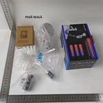 Set Extensie de Dus, Flippy, pentru Baterie Baie sau Bucatarie, 4 Piese, Filtru de Ioni Negativi, Furtun Flexibil de